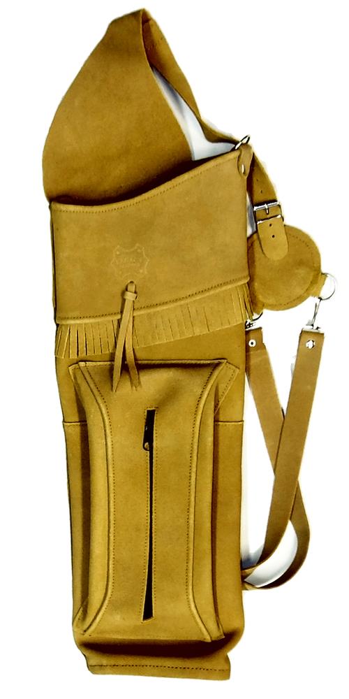 Legacy Leather Omega Back Quiver - Roughout suede